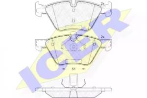 181683 колодки дисковые передние ! BMW E60 2.0i 03>#