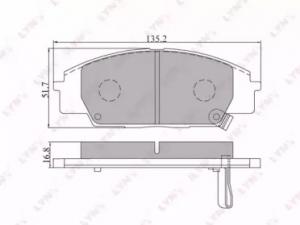 BD3408 ТОРМОЗНЫЕ КОЛОДКИ ДИСКОВЫЕ LYNX