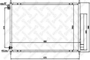 10-45061-SX_радиатор кондиционера!_ Honda Accord VIII 2,0_2,4 03>