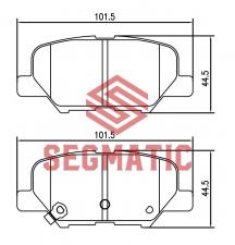 КОЛОДКА ТОРМ ДИСК ЗАД MITSUBISHI OUTLANDER 20 2012 MITSUBISHI ASX 16 2010 MITSUBISHI OUTLANDE