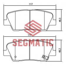 КОЛОДКА ТОРМ ДИСК ЗАД KIA SORENTO 24 2009 HYUNDAI SANTA FE 24 20102012 KIA SORENTO 22 2009