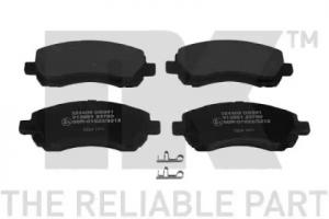 Колодки тормозные дисковые передние с звуковым предупреждением износа и прижимной пластиной _ SUBARU Impreza,Legacy-II_III 92~06