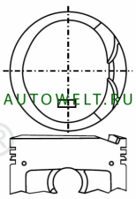 PN-34010 поршень с кольцами STD TOYOTA 3ZZ-FE