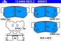 13.0460-5833.2 746 12=223415 !колодки дисковые з. Hyundai Santa Fe 2.4i/2.7 V6/2.0CRDi 01>