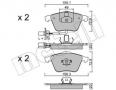 22-0549-1_колодки дисковые передние! disc 360x34_ Audi A8 3,0-4,0DT 02>