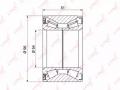 Подшипник ступицы LYNXauto WB-1264